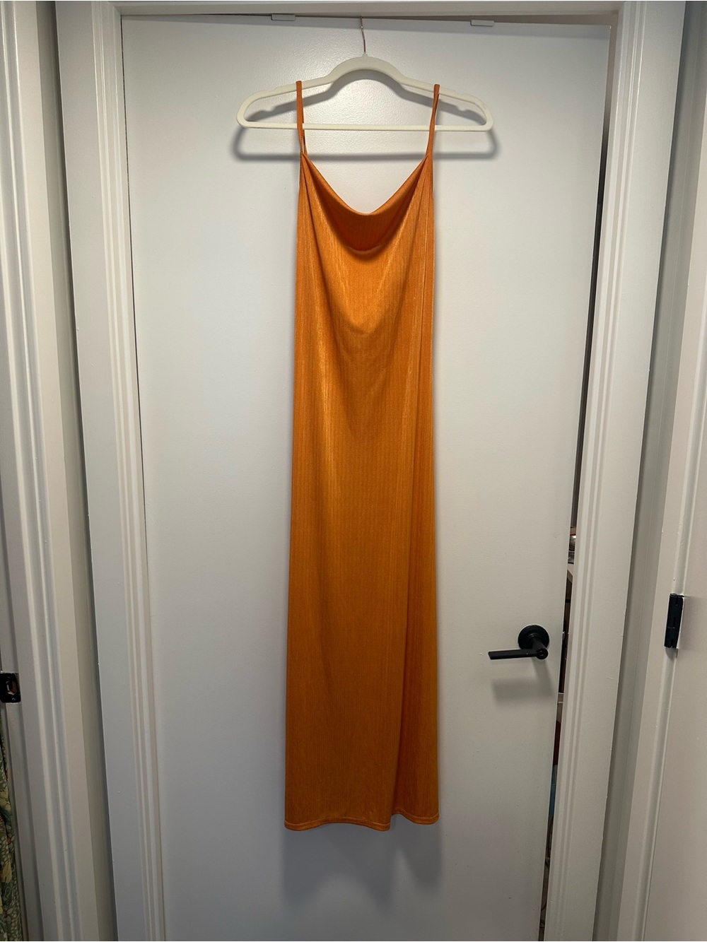 Free People Slip Maxi Dress in Burnt Orange